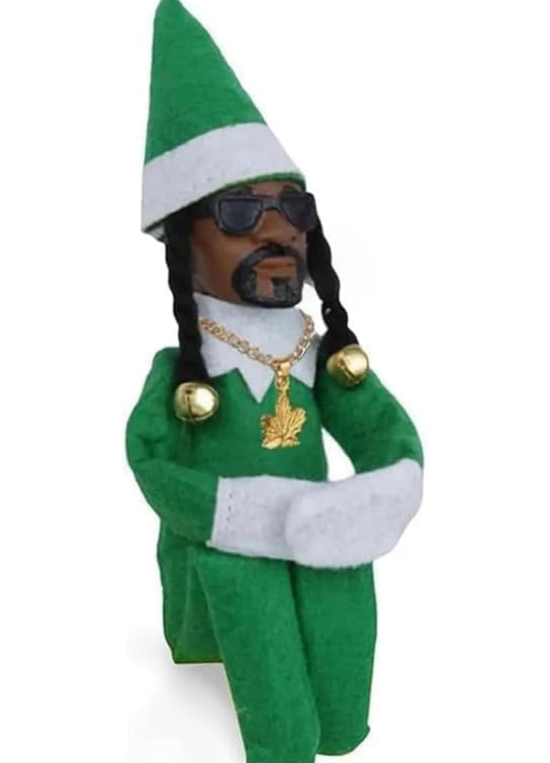 Christmas Elf Doll Ornaments, Handmade Elf Doll Decoration, Hip Hop Ornaments Plush Toy for Christmas Party Holiday Home Garden Decor