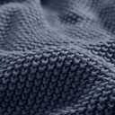 Ink+Ivy Bree Knit Throw Blanket for Bed, Sofa, and Couch, Lightweight, Breathable, Soft & Cozy Summer Blanket, Throw (50 in x 60 in), Indigo