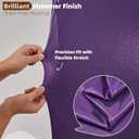 Shimmer Purple Arch Backdrop Cover 7.2ft, Glitter Deep Purple Spandex Fitted Chiara Cover with Zipper,Thick Sequin Soft Stretchy for Wedding Birthday Graduation Party Photo Backdrop