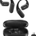 MemPod Fit 2 Open Ear Bluetooth Headphones, Wireless Earbuds with Dongle, Up to 45H Playtime with Charging Case, Deep Bass, Ultra Comfort, Dual Connection, Air Conduction, for Phone/Mac