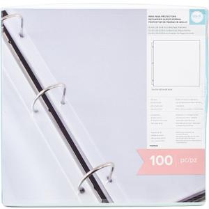 We R Memory Keepers 12x12 Page Protector Sleeve Set Includes 100 Pages, Non-Glare, Compatible with Most 3 Ring Albums, Perfect for Scrapbooking & More