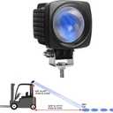 (Upgrade) Forklift Safety Lights Blue 4 Spot Sequential Light, Warehouse Pedestrian Warning Lights 10W Led Chip 12-100V Wide Voltage (Blue 1 Pack)