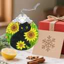 Black Cat Christmas Decorations, Christmas Ornaments for Tree, Holiday Ornaments, Gifts for Cat Lover, Pet Lover Gift, Holiday Party Gifts, Gift Ideas & Xmas Present