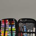 JUNING Sewing Kit with Case Portable Sewing Supplies for Mom Grandma Women Men Teen Girls Boys Home Traveler, Adults, Beginner, Emergency, Contains Thread, Scissors, Needles,Measuring Tape and More