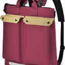 Schkleier Men Women Convertible Backpack, Large Laptop Tote Purse, Daypack Rucksack, Light weight Bookbag for Work, Casual, College, Commuter, Travel (Wine Red)