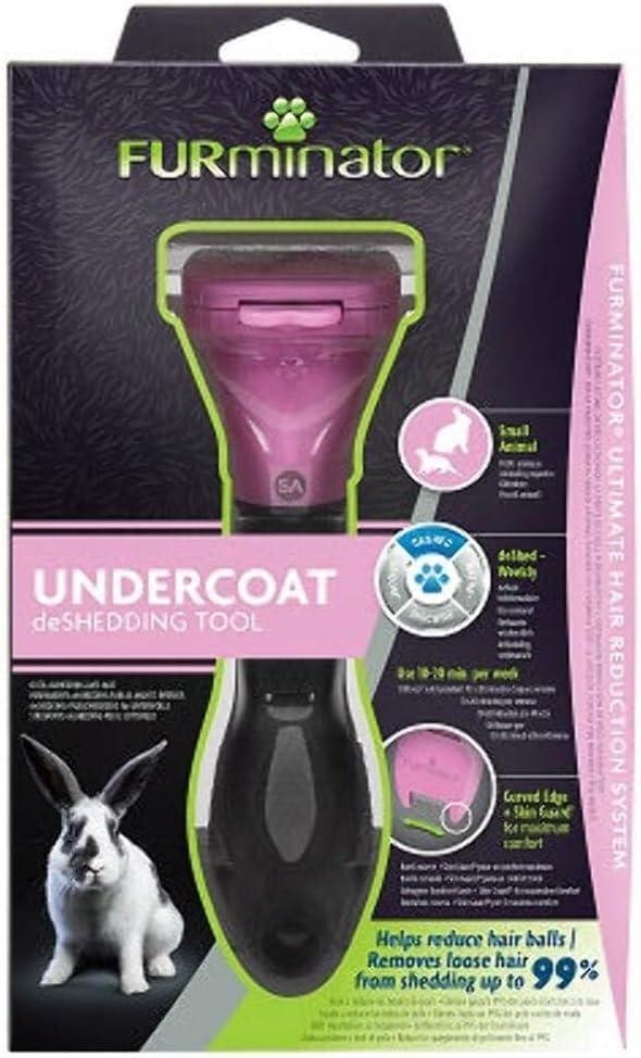 FURminator Undercoat deShedding Tool for Small Animals,Pink (1 Count (Pack of 1))