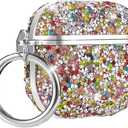 Compatible with Airpods Pro 3 Case 2025 Glitter Cute Cases for Airpods Pro 3rd Generation Bling Cover Keychain for Airpod Pro 3 Case Women & Girls (Colorful)