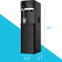 Avalon Bottom Loading Water Cooler Water Dispenser with Bullet Ice, 22 LBS Per Day- 3 Temperature Settings - Hot, Cold & Room Water, Electronic Display, Indicator Lights, ETL Listed