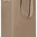 efluky Slim Laundry Basket, Narrow Laundry Hamper with Handles, Collapsible Dirty Clothes Hamper, Tall Laundry Bin for Laundry Room, Dorm and Bedroom, 12.7 Gallons(48L) Flax Brown