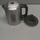 amazon basics Stainless Steel Electric Kettle With Water Indicator- 1-Litre (2200 Watt), 1 Liter, 2200 Watt