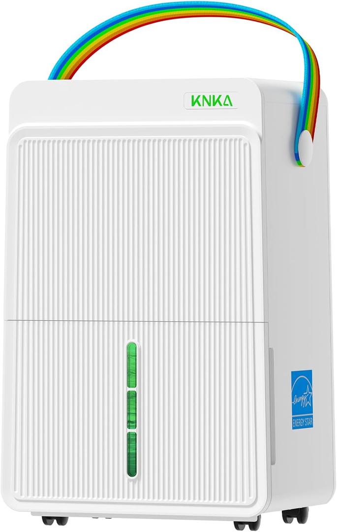 KNKA Energy Star 5000 Sq.Ft Dehumidifier for Basement, Max 74 Pint/Day