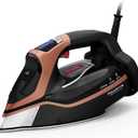 Rowenta Steam Force Pro Stainless Steel Soleplate Iron for Clothes, 400 Microsteam Holes, Professional Results, 1850 Watts, Auto-off, Copper, DW9540