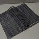 Qulable 2Pack Kitchen Sink Mat for Stainless Steel/Ceramic Sinks, PVC Eco-friendly Protectors for Bottom of Kitchen Sink, Adjustable, Fast Draining, Dots Design, 11.8x15.7 (Solid Gray)