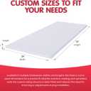 FOAMYFOAM High Density 3 inch Thick, 24 inch Wide, 72 inch Long Upholstery Foam, Cushion Replacement