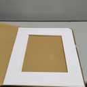 ZBEIVAN 16x20 White Picture Mats for 11x14 Pictures with Core Bevel Cut Frame Mattes - Pack of 12