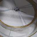 Modern Drum Chandelier, 24" Gold Chandelier for Dining Room