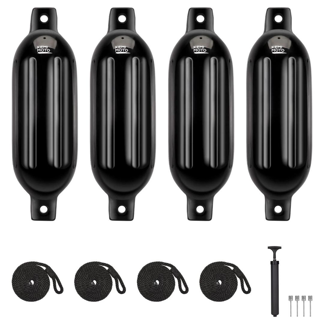 KEMIMOTO 4 Packs Inflatable Boat Bumpers For 15-35ft Boat