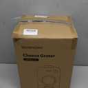 Electric Cheese Grater with 3 Set Blades, Automatic Efficient Slicer & Grater & Shredder for Carrot, Potato, Cabbage & More Vegetables/Salad/Cheese, 4" Large Feed Tube, Built-in Blade Storage Box (Pearl White)