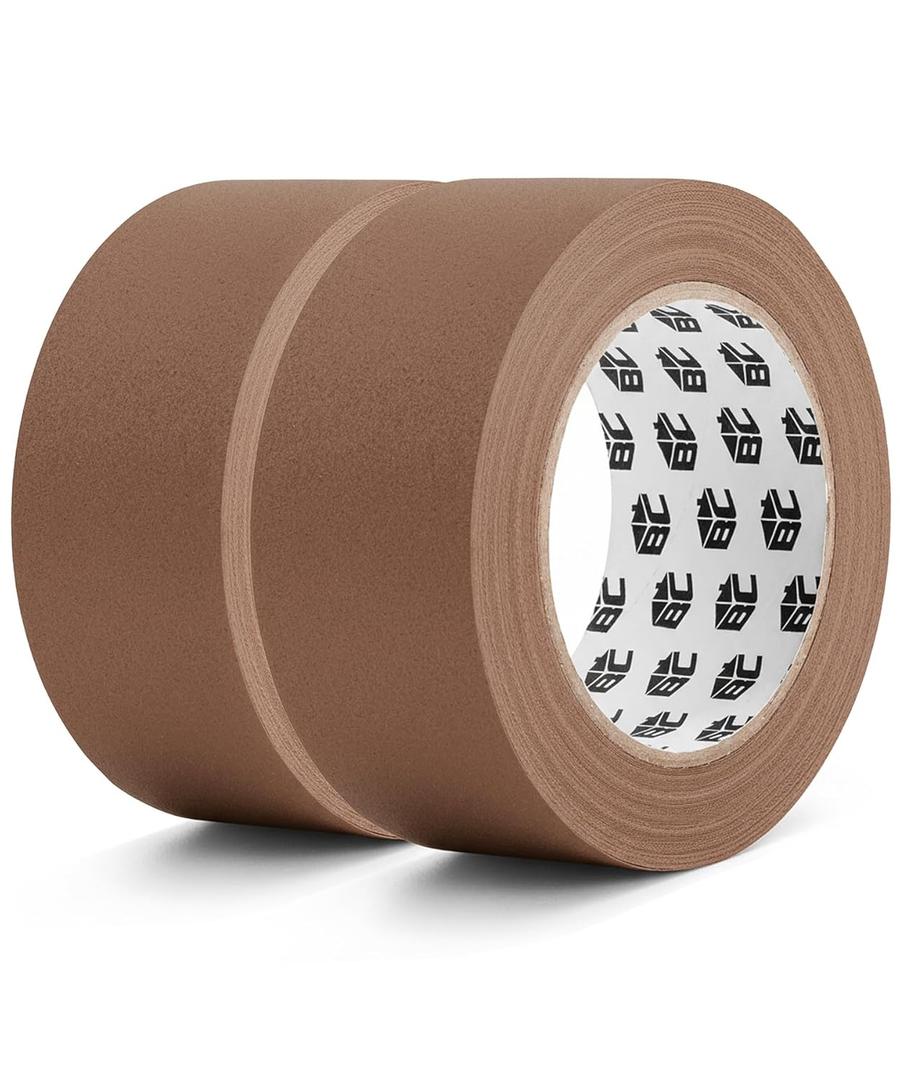 Bates- Gaffers Tape 2 Inch x 23 Yards, 2 Pack, Brown Gaffer Tape 2 Inch, Polyethylene-Coated Cloth, Non-Reflective, No Residue