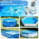 Floating Pool Skimmer for Above Ground Pools, Tri-Float Skimmer with Removable Basket - Easy Install Above Ground Pool Accessories, Universal Pool Cleaning Accesorios para Piscina