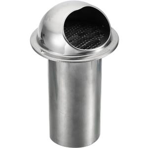 PATIKIL 3" Round Soffit Air Vents, 304 Stainless Steel Louver Grille Vent Cover Screen Mesh Grill Hood for Kitchen Bathroom Wall Ceiling Floor Ventilation
