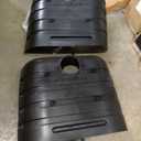 Flame King Dual 30LB LP Propane Tank Light Plastic Heavy Duty Cover for RV, Travel Trailer, Camper And Recreational Vehicle - Black