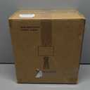 OYEARS 22.5" Table Lamps for Living Room,Boho Lamps Set of 2 for Bedrooms, Bedside Lamp for Nightstands, Rattan Lamp, Farmhouse Table Lamp for Room Decor, End Table, Retro, BrownNot Include Bulbs (Woodgrain and Matte Black)