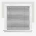 CHICOLOGY Cordless Mini Blinds for Indoor Windows, 42" W x 72" H, Gray Vinyl 1" Slats with Tilt Wand, Light Filtering to Room Darkening, Moisture-Resistant, Child-Safe, Screw-Mount Installation