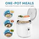 Aroma Housewares 8-Cup (Cooked) (4-Cup UNCOOKED) Digital Rice Cooker and Food Steamer (ARC-914D),White