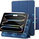 ESR for iPad Pro 11 Inch Case (M5/M4) 2025/2024, Strong Magnetic Attachment, Slim Trifold Stand Case, Supports Pencil Pro & Pencil(USB-C), Tough Protection, Auto Sleep/Wake, Rebound Series, Navy Blue