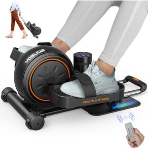 YOSUDA PRO Under Desk Elliptical, Ellipse Leg Exerciser with Non-Slip Foot Straps, Portable Electric Ellipse for Seniors with Remote Control & 10 Adjustable Resistances and Speeds, Black YOSUDA PRO Under Desk Elliptical, Ellipse Leg Exerciser with Non-Slip Foot Straps, Portable Electric Ellipse for Seniors with Remote Control & 10 Adjustable Resistances and Speeds, Black