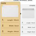 White Rectangle Lamp Shades Set of 2, 16"L x 8"W x 10"H, Large Replacement Lampshades for Table Lamps Floor Lamps, Natural Linen Bedside Lamp Shades, Spider, Harp Holders Included, Easy Assembly