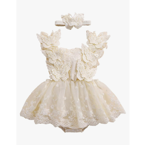 Newborn Baby Girl Romper Dress Infant Sleeveless Lace Floral Romper Bodysuit Baby Girl Summer Clothes Outfits 6-12 M