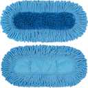 2 Pack Dust Mop Replacement Head for Floor Duster Compatible with O-Cedar Hardwood Floor 'N Baseboard Dust Mop, 