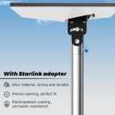 Starlink Mini Pole Mount, with 0-30 Adjustable Starlink Pipe Adapter, 9ft Starlink Ground Pole Mount Kit Features a Durable 1.5'' Diameter Pole with No-Dig Ground Anchor
