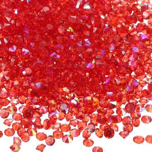 14000 Pack Wedding Table Scatter Confetti Crystals Acrylic Diamond Vase Filler Gems Apply to Table/Centerpiece/Decor/Bridal (3mm Red AB)