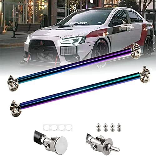 EOHMAK 1PCS Front Bumper Lip Splitter Strut Rod Tie Bars Support Rod Adjustable Compatible with Most Vehicles 3''-8'' (Colorful, 15CM/5.9 inch)