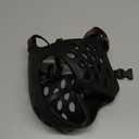 BARKLESS Dog Muzzle for Short Snout, Soft Frenchie Muzzle for Biting, Chewing, Licking for French Bulldogs Boston Terriers, Ideal for Flat-Faced Aggressive Dogs Grooming Walking, Allows Drinking (M (Head Cir: 15"-16.5"), Black)