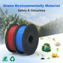 Detachable Standard PLA Filament 1.75mm with Reusable Spool, Reusable and Easy to Use, High Speed, 3D Printer Refill Standard PLA Filament for Most FDM 3D Printers (Green, 1000g)