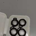 AirTag Holder Keychain Case, Apple Air Tag Accessories, Solid Full-Body Protection Anit-Sratch Clear Shell, Works with Keychain, Bags, Dog Collar, Luggage and More, 4 Pack Black