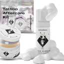 RetroDeco Tattoo Aftercare Kit w/ 4.2oz Foaming Tattoo Bubbles Soap & Tattoo Repair Cream Aftercare Balm- Accelerate Healing, Enhance, and Rejuvinate (3.5oz Balm + 4.2 Fl Oz Soap)