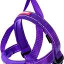 EzyDog Quick Fit Dog Harness – No Pull Harness for Training, Everyday Walking, and Easy Control - Adjustable Fit, Reflective, and Padded (Large, Purple)