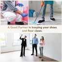 Recycable Shoe Covers Disposable - Black Shoe Covers for Indoors,50Pcs Booties for Shoe cover,Fits Up To 11 US Men and 13 US Women Size,Recyclable Non-Woven Fabric (Black Set of 50(XL))