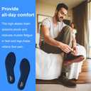 LTOHOE Memory Foam Insoles for Men, Replacement Comfort 6mm Navy US 11 | Shoe Inserts for Work Boots / Sneakers Cushion Insoles for Standing All Day Shock Absorbing Plantillas Zapatos Hombre