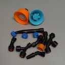 9 Pieces Spray Nozzle Tips Multifunctional Spray Combination Adjustable Nozzles Replacement Garden Part Pump for Replacing Backpack Farm Water Pump Orchard Garden