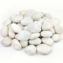 YISZM 40lbs Large River Rocks for Landscaping, 3-4" White Pebbles for Garden Design, Hand-Picked Smooth Stones for Fish Tank, Flower Pots, Indoor Water Fountains, Pathways, Backyard