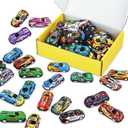 Vileafy 30 Mini Race Cars for Classroom Prizes, Party Favors for Kids 4-8 Years Old, Bulk Small Pull Back Car Toys for Treasure Box, Mini Toys Cars for Boys and Girls Easter Egg Stuffers for Kids
