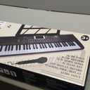 Piano Keyboard, 61 Key Upgrade Kids Pianos Music Toy with Light-up Keys & Pro Teaching Modes, Dual Speaker, 70 Demos,100 Tones, 100 Rhythms Perfect Christmas/Birthday Gift for Kids (Black)