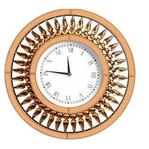 Wall Clock Large 20 Inches Silent Decorative Wall Clock Battery Operated Non Ticking Roman Numeral Acrylic Wall Clocks Decor Versatile for Living Room Bedroom Kitchen Ideal House-Warming Choice
