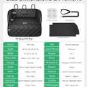 Zanch Heavy Duty SUV Cargo Liner for Dog, Cushioned Sides for Full Protection, Non-Slip Waterproof Cover for Dogs Hair Muddy Paws, Trunk Protector with 60/40 Split & Bumper Flap, M, Black